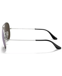 Ray-Ban Unisex Polarized Aviator Mirror Sunglasses, RB3025