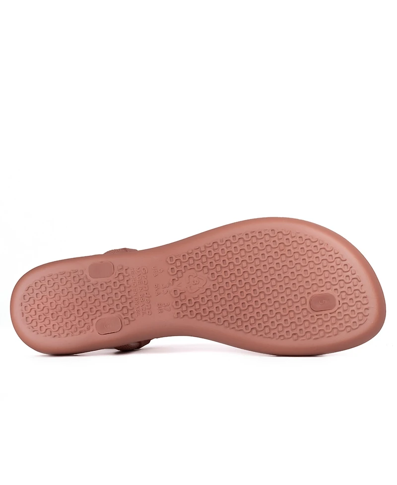 Ipanema Women's Trendy T-strap Flat Sandals