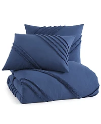 Dkny Chenille Block 3 Piece Comforter Set, Queen