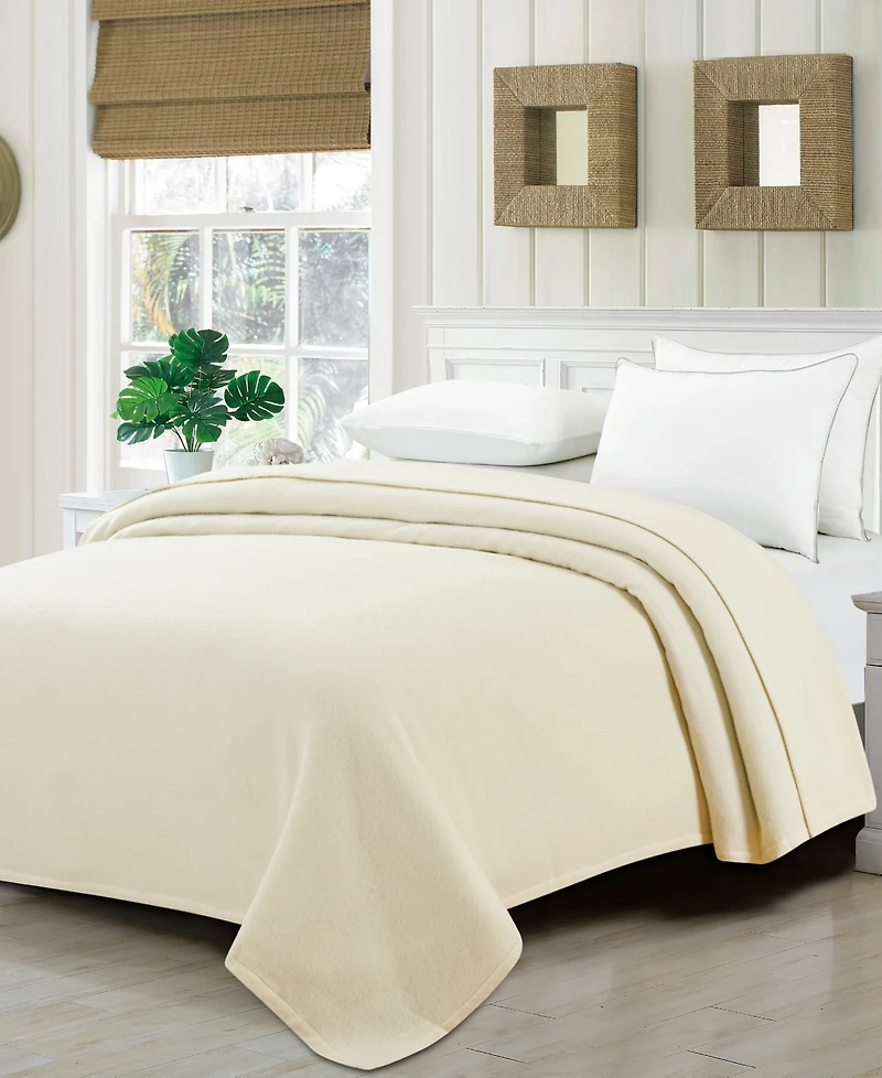 Melange Home Cashmere Lambswool Blanket, Full/Queen