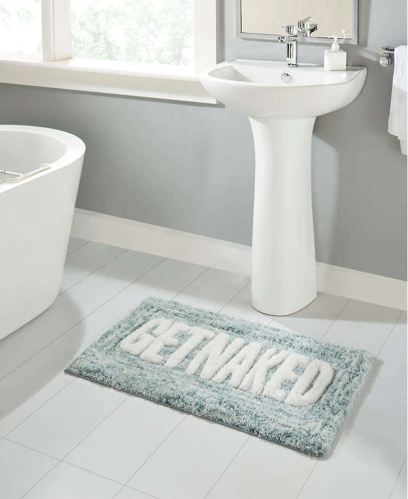 Vcny Home Get Naked Statement Bath Rug, 20" x 32"