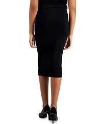 Bar Iii Petite Jersey-Knit Fitted Midi Skirt, Created for Macy's