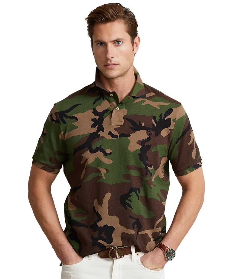 Polo Ralph Lauren Men's Classic-Fit Camo Cotton Mesh Shirt