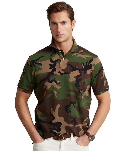 Polo Ralph Lauren Men's Classic-Fit Camo Cotton Mesh Shirt