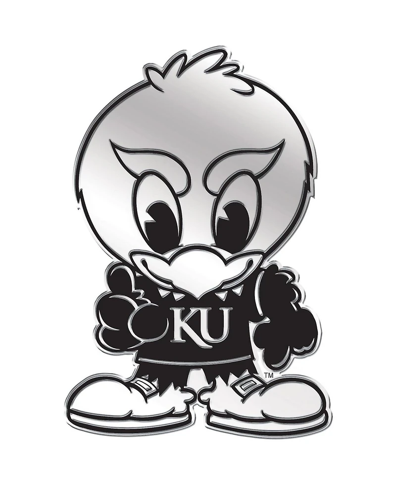 Wincraft Kansas Jayhawks Free-Form Chrome Auto Emblem Decal