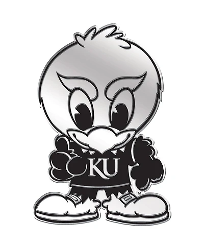 Wincraft Kansas Jayhawks Free-Form Chrome Auto Emblem Decal