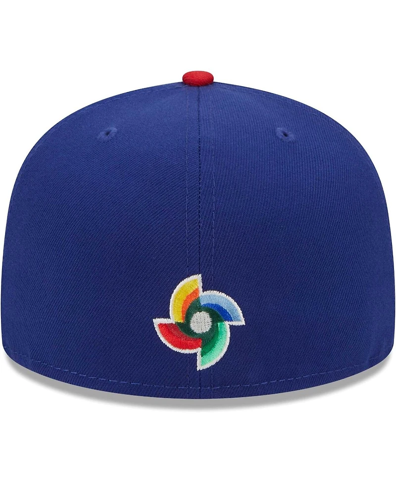 Men's New Era Blue Dominican Republic Baseball 2023 World Classic 59FIFTY Fitted Hat