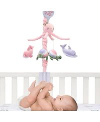 Lambs & Ivy Sea Dreams Dolphin/Turtle Musical Baby Crib Mobile Soother Toy