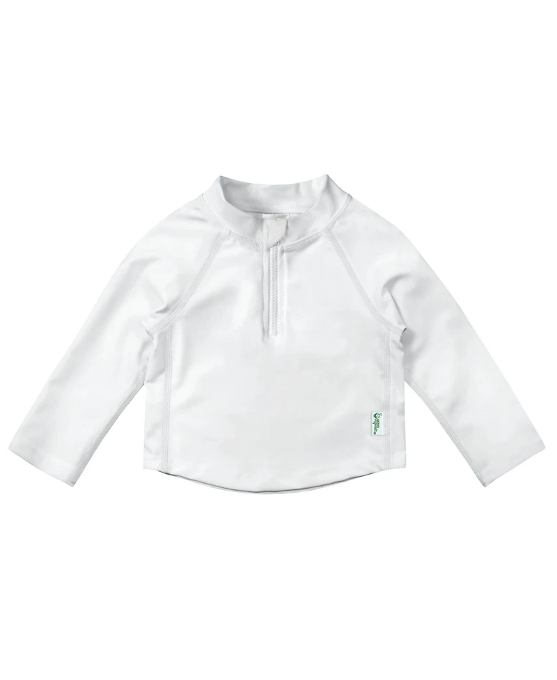 green sprouts Toddler Boys Long Sleeve Zip Rashgaurd Shirt