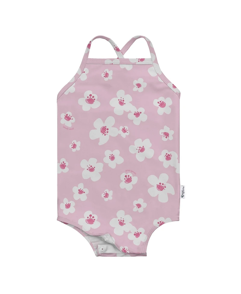 green sprouts Baby Girls Lightweight Easy Change Swimsuit