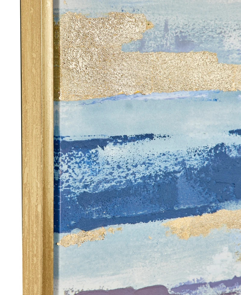 Rosemary Lane Canvas Abstract Framed Wall Art with Gold-Tone Frame, 71" x 2" x 31"