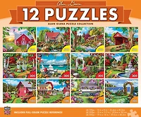MasterPieces Alan Giana Jigsaw Puzzle Collection - 12 Pack for Adults