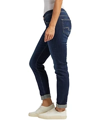 Silver Jeans Co. Women's Boyfriend Mid Rise Slim Leg