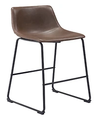 Zuo 39" each, Set of 2 Steel, Polyurethane Smart Bar Chair