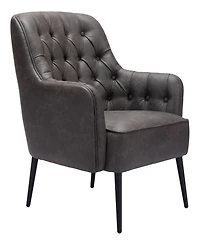 Zuo 35" Steel, Polyester Tasmania Boho Chic Accent Chair
