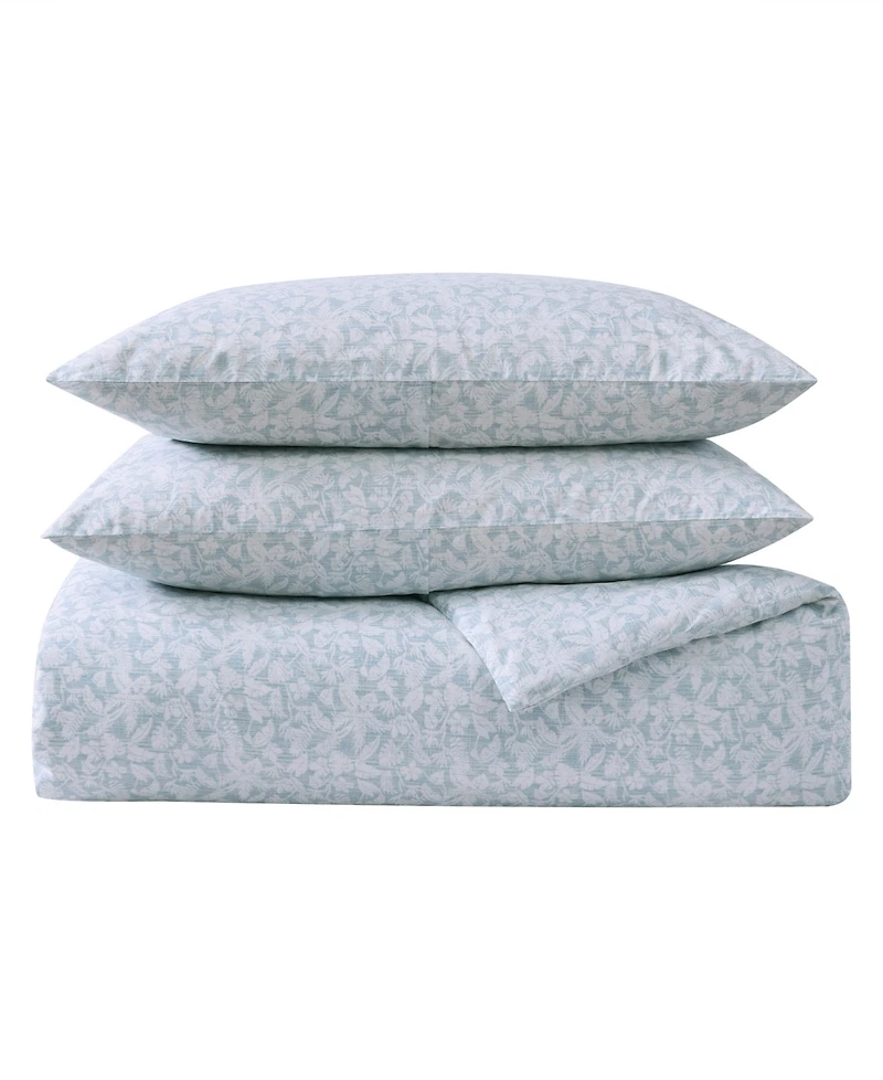Tommy Bahama Home Koya Bay Cotton 3 Piece Duvet Cover Set, Full/Queen