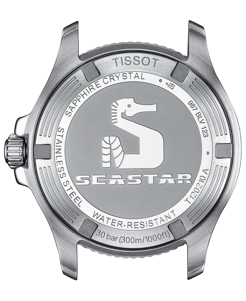 Tissot Women's Swiss Seastar 1000 White Silicone Strap Watch 36mm