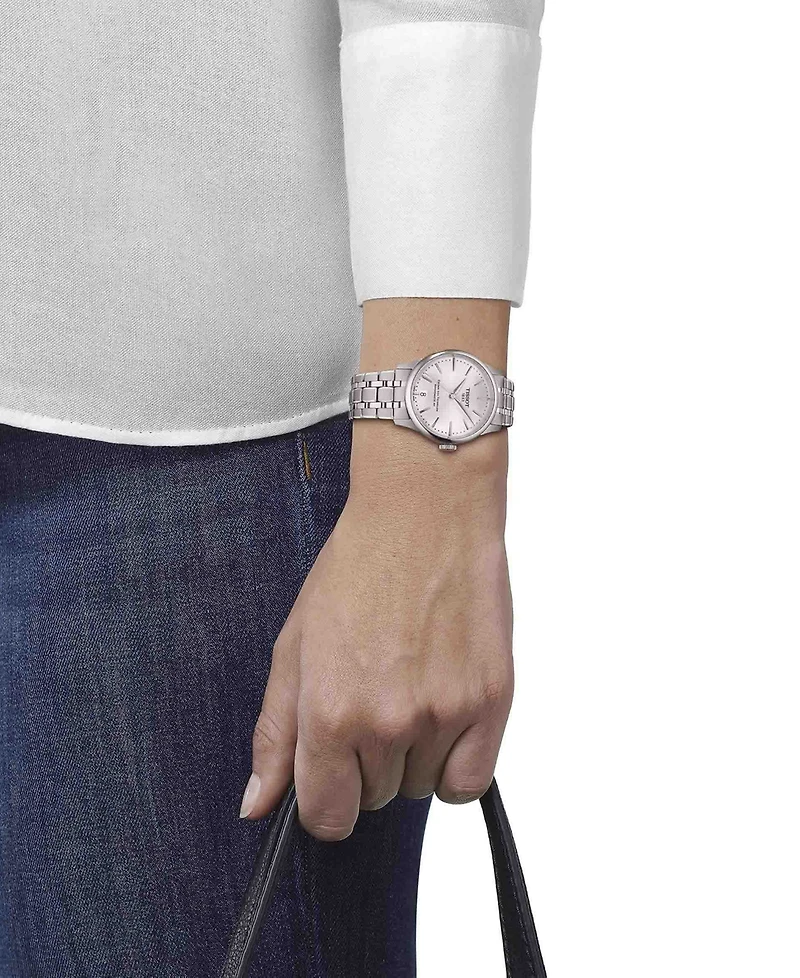 Tissot Women's Swiss Automatic Chemin des Tourelles Powermatic 80 Stainless Steel Bracelet Watch 34mm