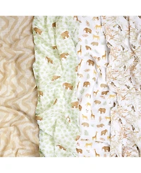 aden by aden + anais Baby Tanzania Muslin Swaddles, Pack of 4