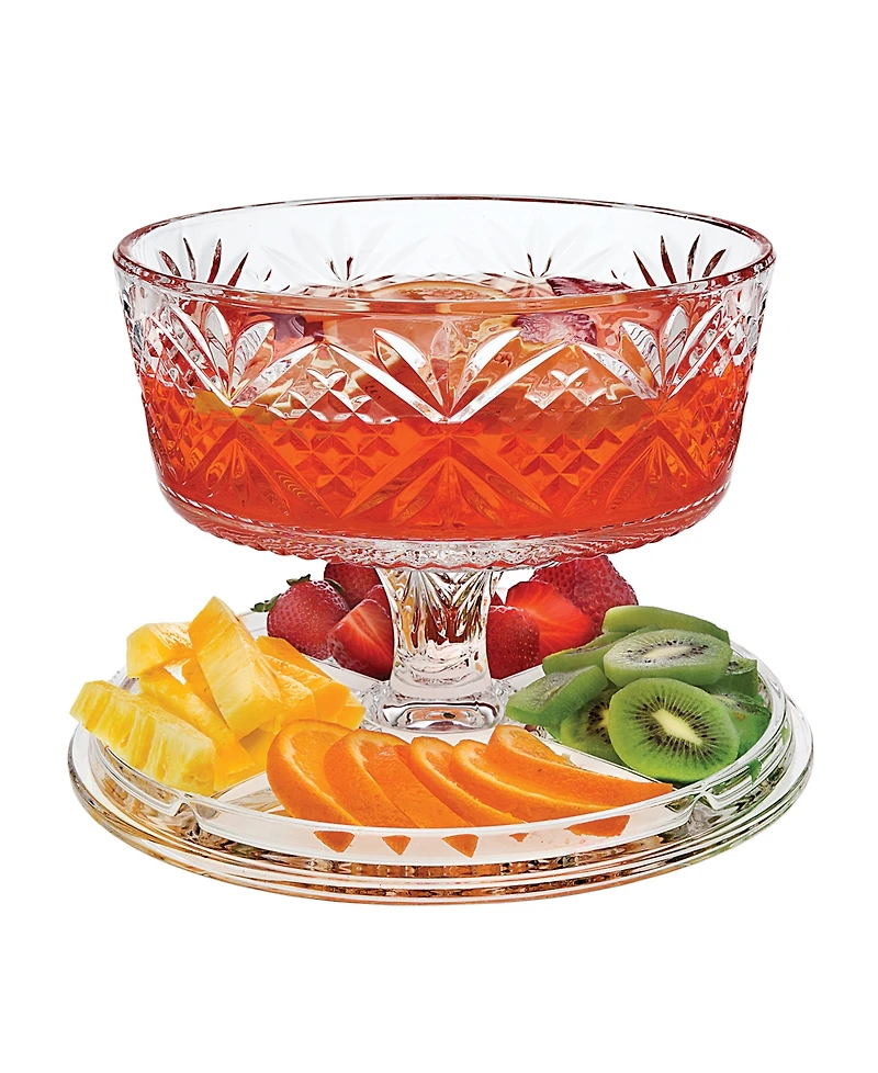 Dublin 4 in 1 Cake Plate, Punch bowl, Dip Server