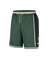 Men's Nike Hunter Green Milwaukee Bucks Pre-Game Performance Shorts