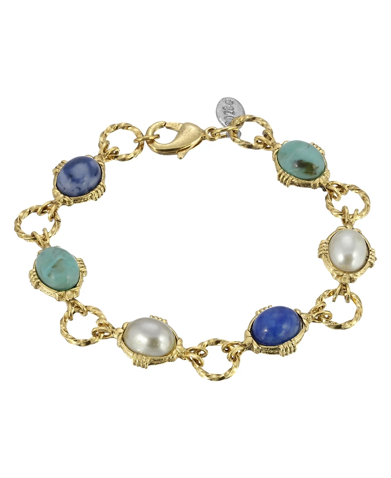 2028 Multi Color Link Bracelet