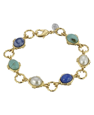 2028 Multi Color Link Bracelet
