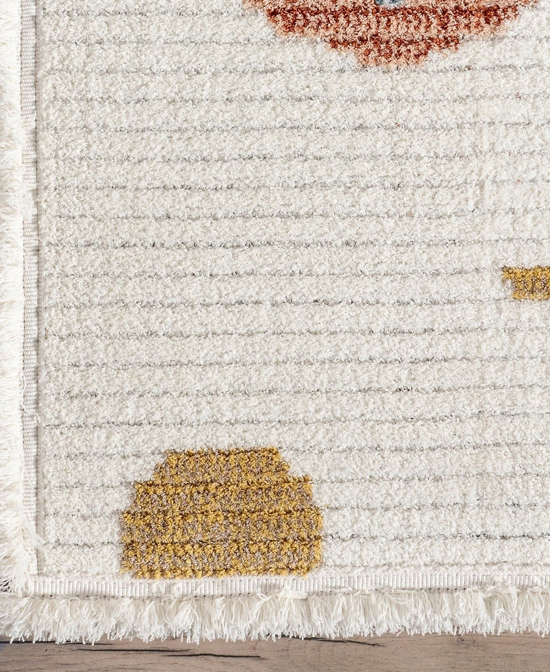 nuLoom Pearl Caree Astronaut Kids Fringe 5' x 7'6" Area Rug