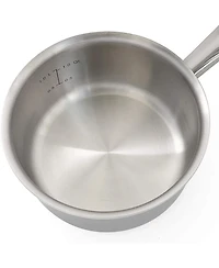Megacasa 1.6 Quart Triple-Ply Stainless Steel Saucepan with Lid