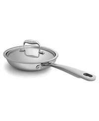 Megacasa 8 Inch Triple-Ply Stainless Steel Fry Pan with Lid