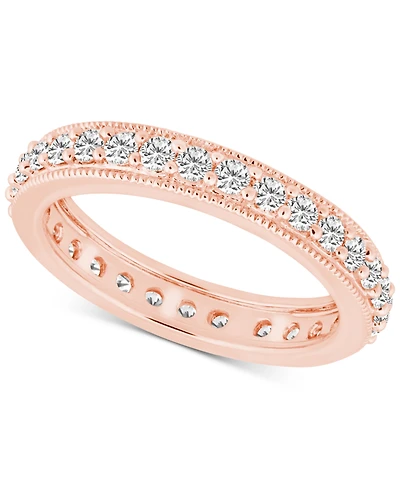 Diamond Beaded Edge Eternity Band (7/8 ct. t.w.) 14k Gold