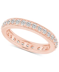 Diamond Beaded Edge Eternity Band (7/8 ct. t.w.) 14k Gold