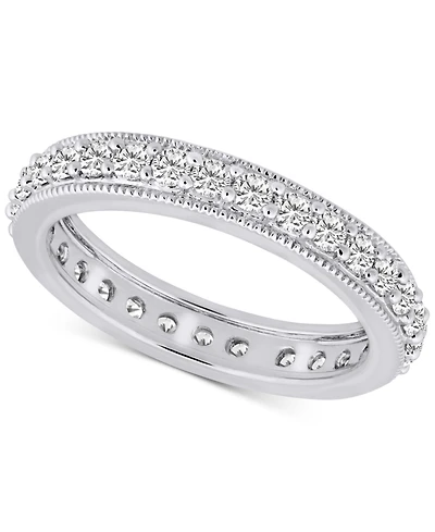 Diamond Beaded Edge Eternity Band (7/8 ct. t.w.) 14k Gold
