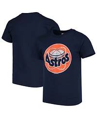 Big Boys and Girls Soft As A Grape Navy Houston Astros Cooperstown Collection T-shirt