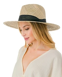 Marcus Adler Trim Detail with Straw Panama Hat