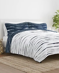 ienjoy Home Horizon Lines Reversible 3-Pc. Lightweight Quilt Set, Full/Queen