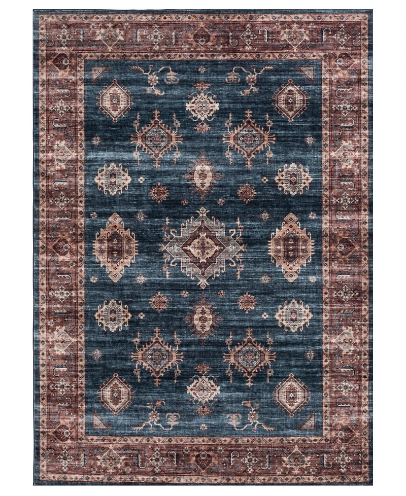 Mink Home Velvet Touch Washable Raq-001 5' x 7' Area Rug