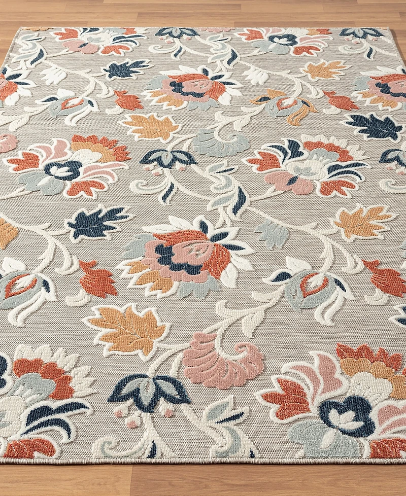 Closeout! Lr Home Vance-10C 7'9" x 9'9" Outdoor Area Rug