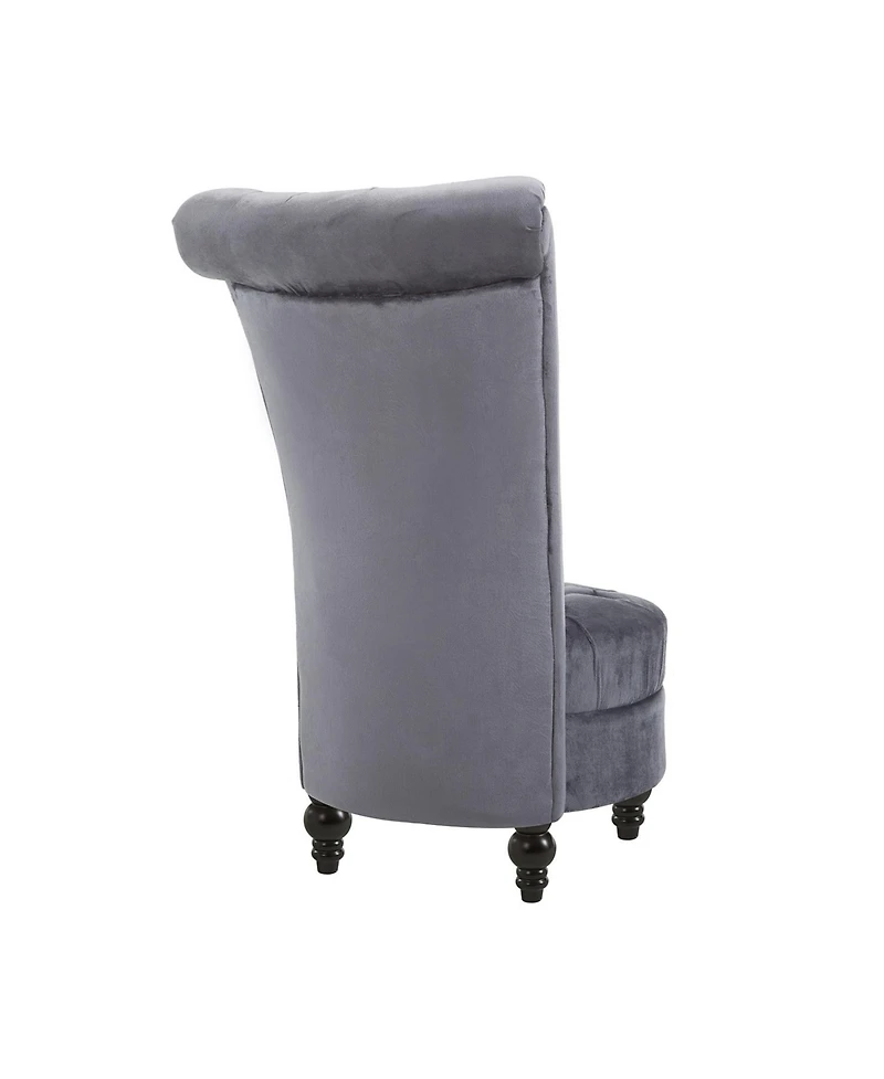 Homcom Retro Button-Tufted Royal Design High Back Armless Chair w/Thick Padding