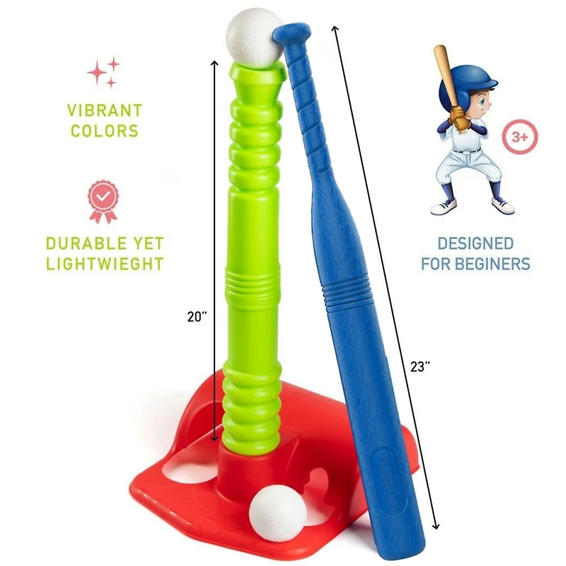 Play22usa Tball Set for Kids 3-5 with 20" Batting Tee