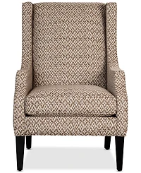 Closeout! Kallison Fabric Wing Chair, Created for Macy's