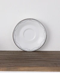 Noritake Satin Flourish 4 Piece Saucer Set, Service for 4