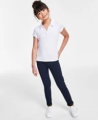 Nautica Little Big Girls Uniform Performance Knit Top Stretch Skinny Pants