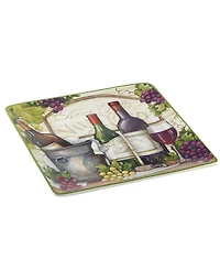 Certified International Meadow Brook Vineyard Square Platter 12.5"