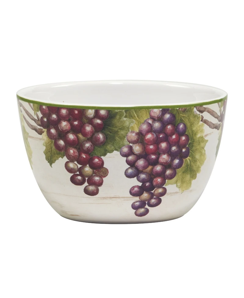 Certified International Meadow Brook Vineyard Set of 4 Ice Cream Bowl