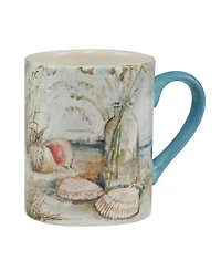 Certified International Coastal Landscape Set of 4 Mug 14 oz.