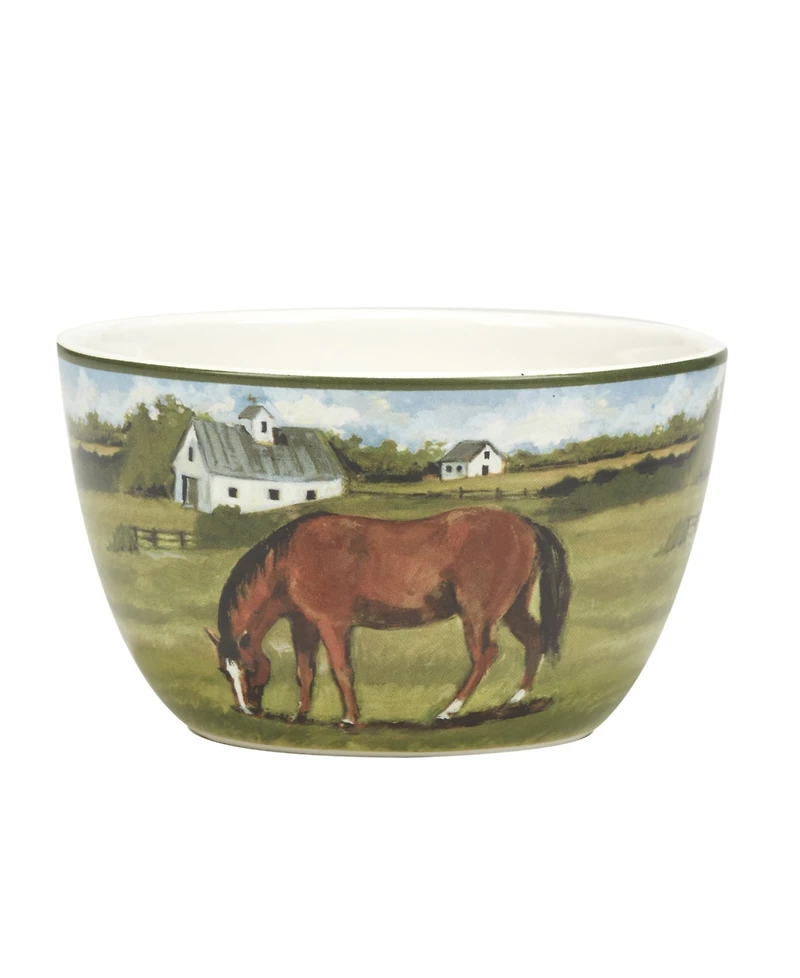 Certified International York Stables Set of 4 Ice Cream Bowl
