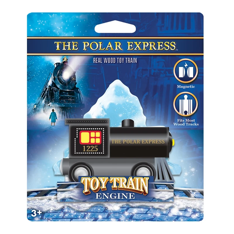 Masterpieces Polar Express Wooden Toy Train Engine For Kids