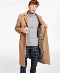 Michael Kors Men's Classic-Fit Solid Wool Blend Overcoats