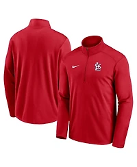 Men's Nike Red St. Louis Cardinals Agility Pacer Performance Half-Zip Top